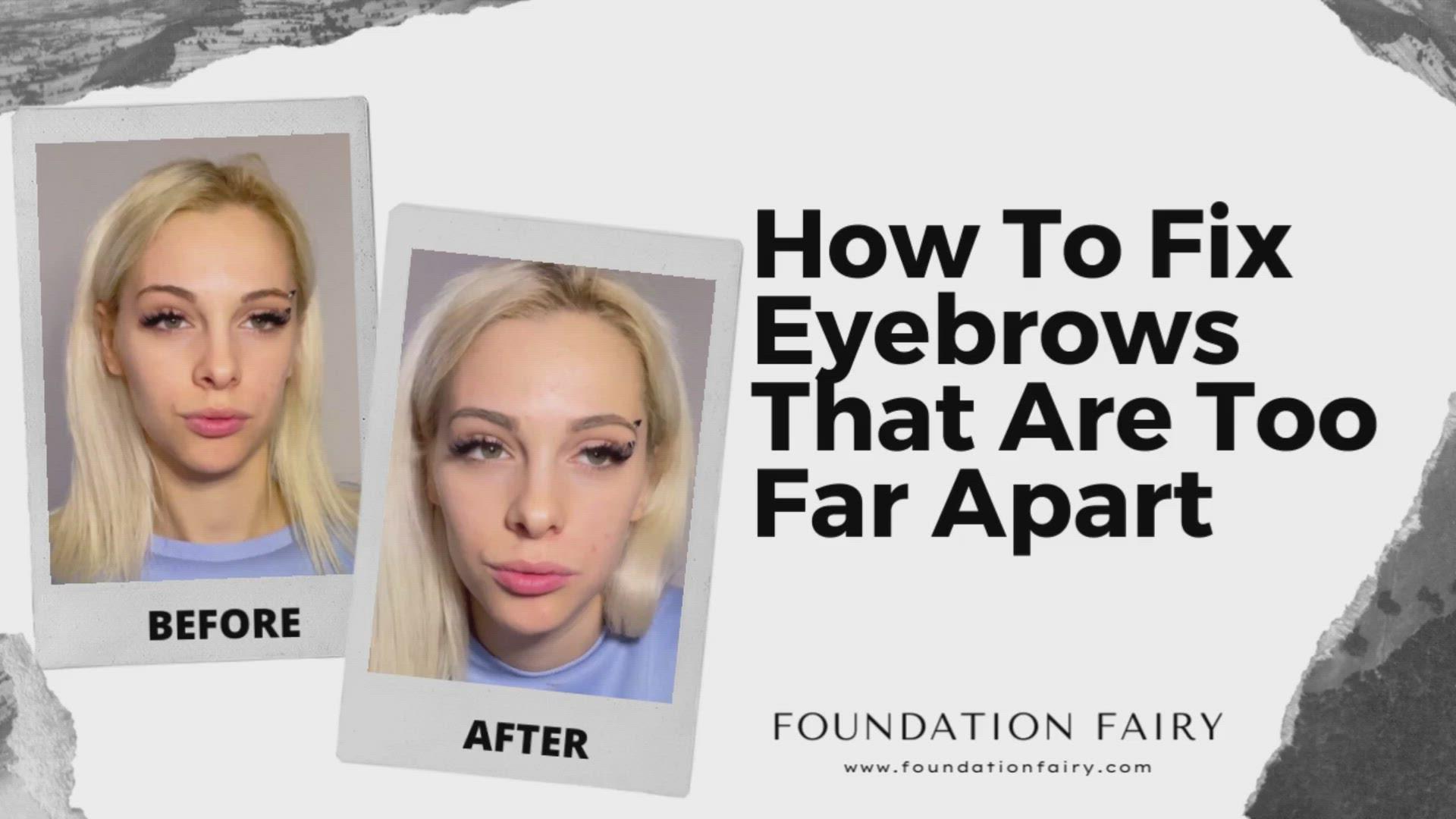 'Video thumbnail for How to Fix Eyebrows That Are Too Far Apart '