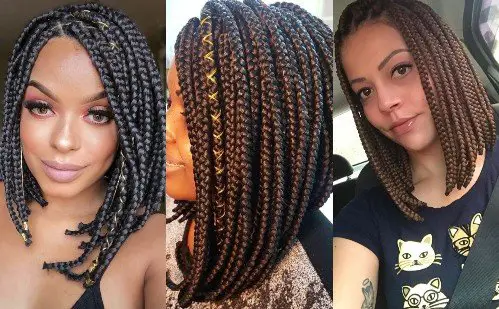 20 Best Box Braids In A Bob Hairstyles Of 2020